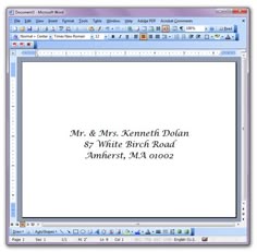 how to print addresses on envelopes
