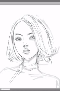 girl side view sketch by bunsyo on deviantart art stuff 3