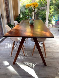 20 Best Mid Century Dining Table Images In 2017 Center Pieces Sputnik Solid Walnut Dining Table Mid Century By Moderncre8ve Chairs For