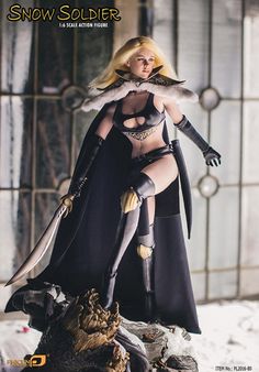 1//6 Female Black Cloak Grim Reaper Clothes Clothing for 12/" Phicen Figure Body