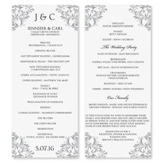 the 288 best wedding program order of service images on pinterest in