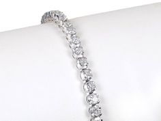 6.00Ct Diamond Tennis Bracelet 6.5" 1 Row Round Diamonds 14K White Gold Toned 6.00Ct Diamond Tennis Bracelet 6.5" 1 Row Round Diamonds 14K White Gold Toned