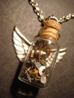 Assorted Colors 1PC 24x14MM Small Bull Glass Bottles for necklace pendants