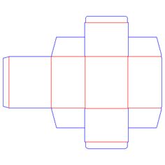 die cutting image of cylinder box templates no01 structures