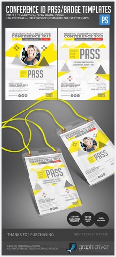 event badge template