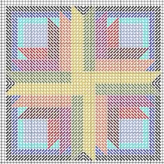 log cabin needlepoint stitch sampler free pattern uses an offset free needlepoint charts