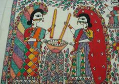 Madhubani Painting (Bihar) IMAGES, GIF, ANIMATED GIF, WALLPAPER, STICKER FOR WHATSAPP & FACEBOOK