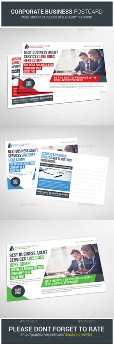 Corporate Business Postcard Template Business postcards - postcard template Corporate Business Postcard Template Business postcards - postcard template