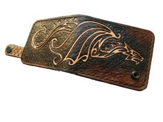 Boba Fett/'s Tooled Hand-Carved Men/'s 3D Genuine Leather Wallet Star Wars