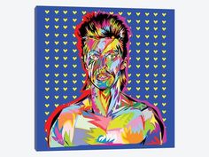 iCanvasART Paint Flowers Canvas Print by Alessandro Pautasso 37 x 37