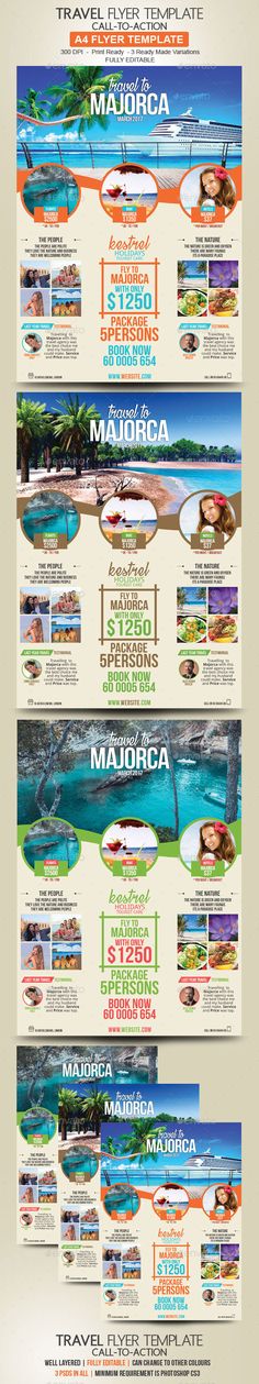 Travel Brochure Flyer Set-V487 Brochure Templates Pinterest - travel brochure templates Travel Brochure Flyer Set-V487 Brochure Templates Pinterest - travel brochure templates