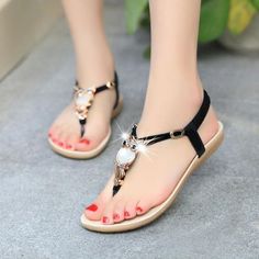 T-JULY Summer Sanal Woman Platform Wedge Heel Slipper Women Slides Open-Toe Shoes with Bowknot
