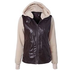 XQS Mens Hi-lo Hem Long Sleeves Fleece Lining PU Leather Trench
