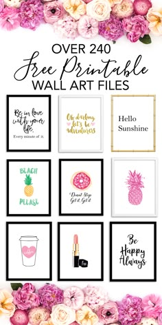 Free Printable Wall Art - Choose from over 240 Printable Art Prints to print for home decor, office decor, bedroom decor etc. #freeprintables #printablewallart #freeprintablewallart #homedecor #officedecor Decoration Bedroom, Diy Home Decor, Diy Wall Decor For Bedroom, Bedroom Diy, Boho Bedroom, Quotes For Bedroom Wall, Quotes For Wall Decor, Art Decoration, Diy Office Decor