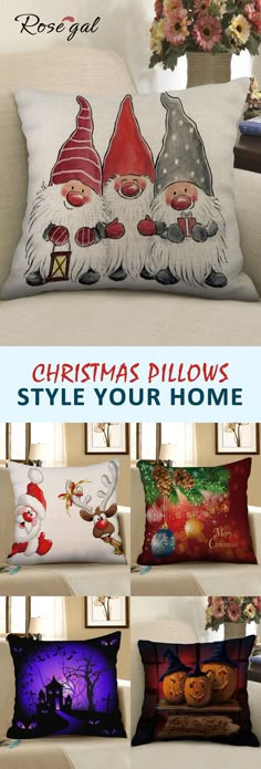 Free shipping over $45, up to 70% off, Rosegal Christmas and Halloween style pillows for home decorations| #rosegal #pillows #Halloween #Christmas Quilts, Patchwork