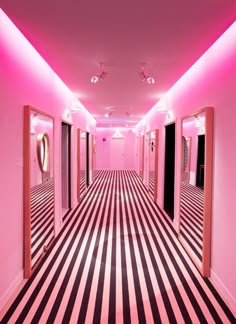 1040 Best All Things Pink Images Pastel Colors Color Black White Stripe Floor With Neon Pink Walls