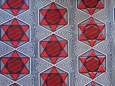 African ADIRE BATIK Fabric Cotton Tie Dye Print Per Yard *36 by 49 inches*