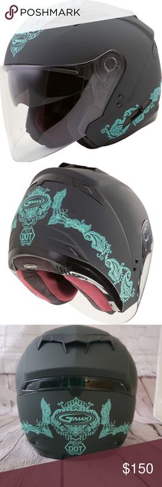Gmax FF49 Full Face Motorcycle Helmet Flat Black Free Size Exchanges