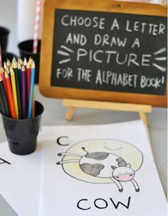 Alphabet Baby Shower Book Custom Coloring Books