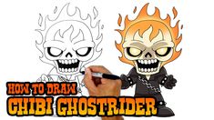 how to draw ghostrider marvel comics