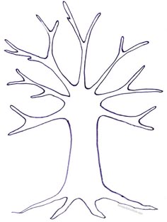 template of a tree