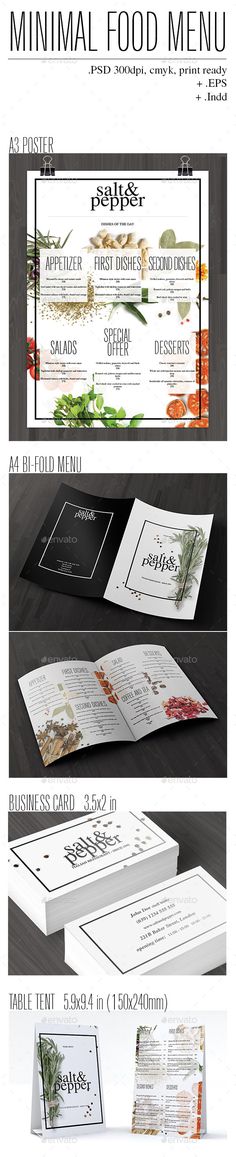 455 best trifold restaurant menu template images in 2018