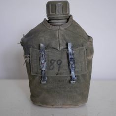 Lanard CORPS Military Vintage Accessory Backpack Large Canteen Black