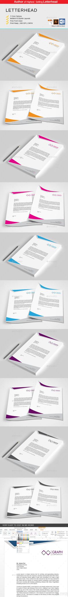 Letterhead Design Template PSD, Vector EPS, AI Illustrator, MS - ms word letterhead templates free download Letterhead Design Template PSD, Vector EPS, AI Illustrator, MS - ms word letterhead templates free download