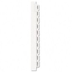 Avery Collated Legal Exhibit Dividers Side Tab 8.5 x 11 inches 82106 1 Set Allstate Style ,White EXHIBIT 1-25