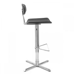 Dcor Design Crescent hauteur réglable pivotant tabouret de bar noir 42 cm W x 47 cm D