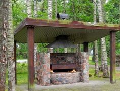Беседка с мангалом, барбекю и печкой Беседка с мангалом, барбекю и печкой