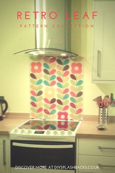 Create A Retro Or Mid Century Look In Your Kitchen With Patterned Glass Splashback Available Any Size Splashbacks Can Even Be Shaped Around Cooker Create A Retro Or Mid Century Look In Your Kitchen With Patterned Glass Splashback Available Any Size Splashbacks Can Even Be Shaped Around Cooker