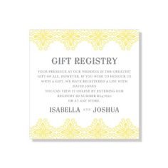 wedding registry card template free