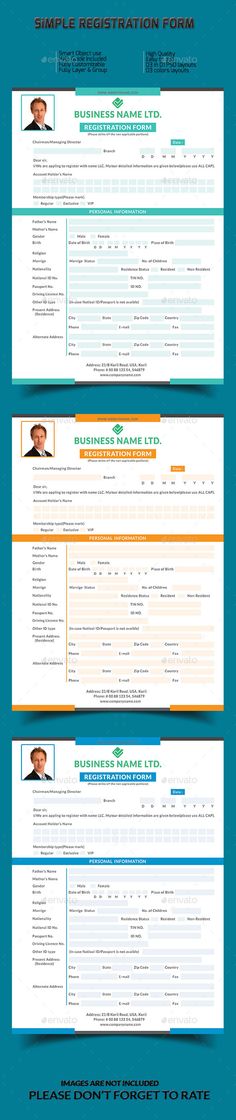 Registration Form Registration form, Adobe indesign and Font logo - new customer registration form template Registration Form Registration form, Adobe indesign and Font logo - new customer registration form template