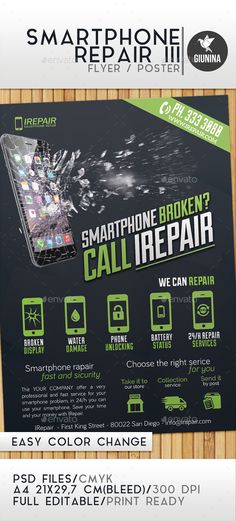 smartphone repair flyer poster smartphone flyer template and template jewelry repair flyers