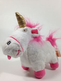 Despicable Me 2 Fluffy Unicorn Plush Collectible Soft Pink White Toy 6 ThinkwayToys Despicable Me 2 Fluffy Unicorn Plush Collectible Soft Pink White Toy 6 ThinkwayToys