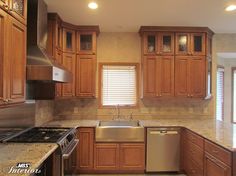 71 Best Kitchens Medium Brown Images On Pinterest Stainless Steel Liances And Hood With Medium Brown Cabinets