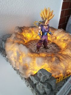 Lampara De Decoracion Brillante Su Gohan Etsy Anime Figurines Light Decorations Anime Dragon Ball