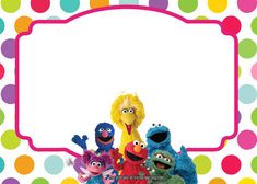 Free Sesame Street Invitation Template Mad S First Bday Sesame Street All Characters Invitation Template Bagvania Free Printable