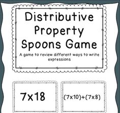 distributive property activity and game