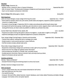 house manager resumes