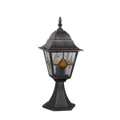 Parish Mini Piédestal Lanterne Noir-Elstead Lighting