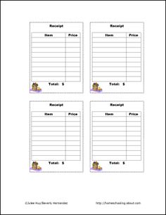 printable guest checks
