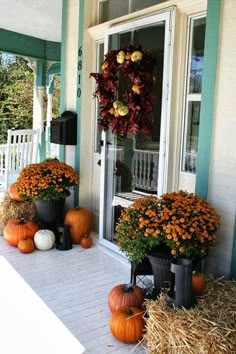 120 Best Autumn Front Porch Images Fall Decor Decorating Fall Decor Porch Decorating
