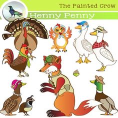 Download Printable Henny Penny Coloring Character Pages (With images) | Henny penny, Coloring pages, Penny