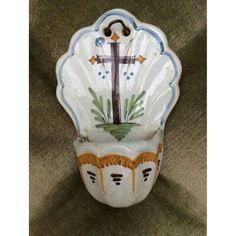 Talavera Holy water font 5.75W x 10.5H