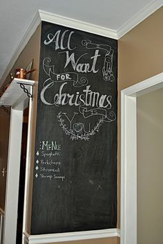 Chalkboard Wall Art Pinterest Walls Chalkboards Chalkboard Wall In The Kitchen