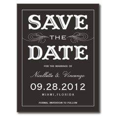 89 Best Save The Date Vintage Style Images On Pinterest Black Vintage Save The Date Announcement Postcards Online