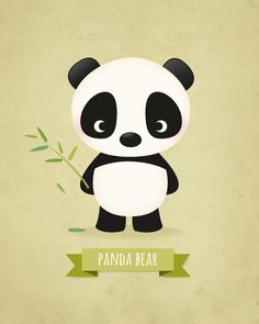 Cute Black Eye Panda Cristal Autocollants