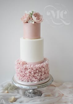 pink and white wedding